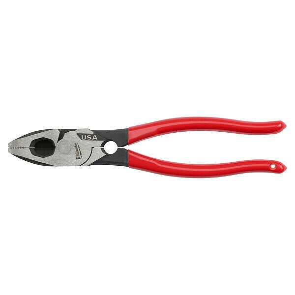 9 in. Lineman's Dipped Grip Pliers with Thread Cleaner (Made in USA)