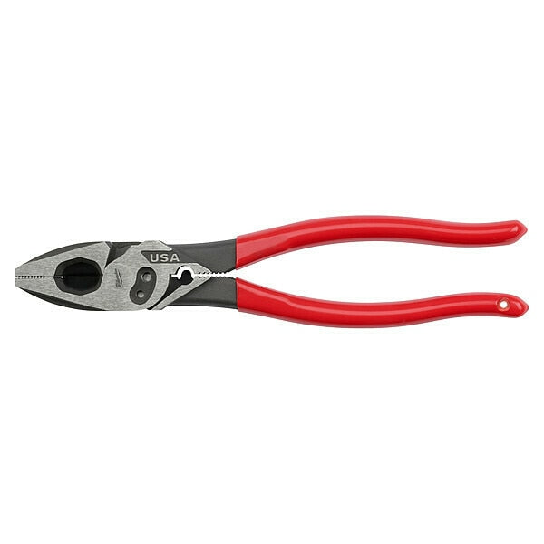 9 in Dipped Grip Plier High Leverage, Steel
