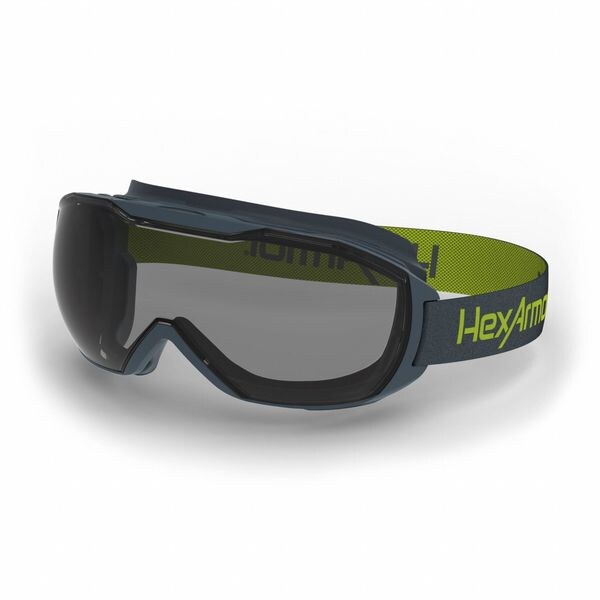 Safety Glasses, Gray Polycarbonate Lens