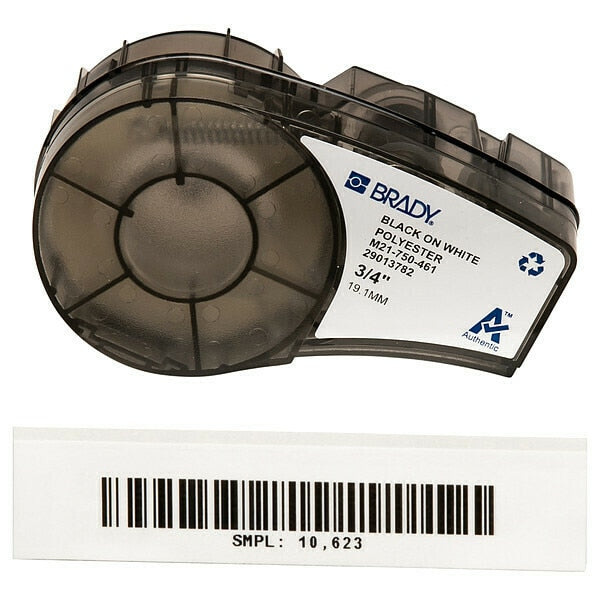 Label Cartridge, Black/White, 3/4 In. W