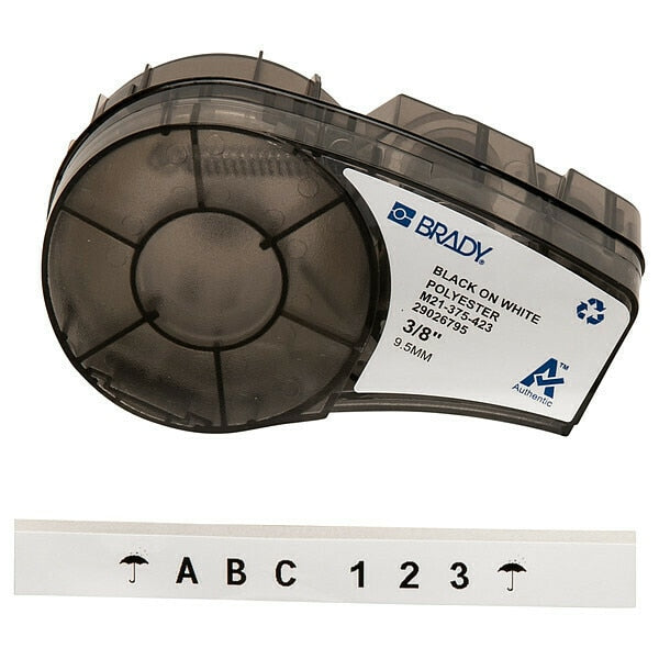 Label Cartridge, Black/White, 21 ft. L