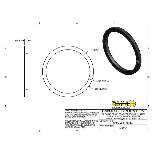 Cam and Groove Fitting Gasket, EPDM