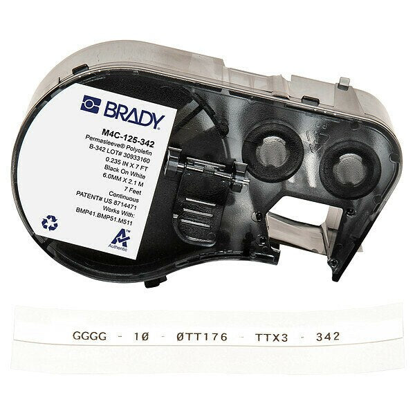 Wire and Cable Label, White, Matte Finish