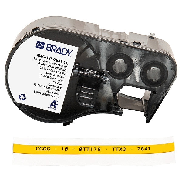 Precut Label Cartridge, Matte, 15/64 in H
