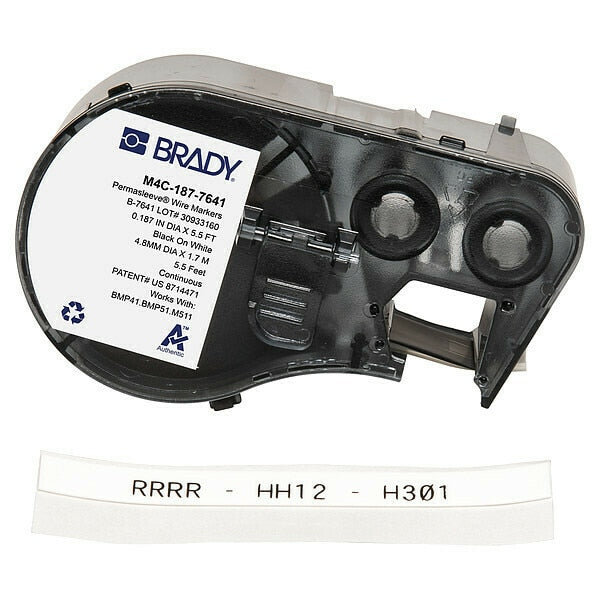 Precut Label Cartridge, Matte, 21/64 in H