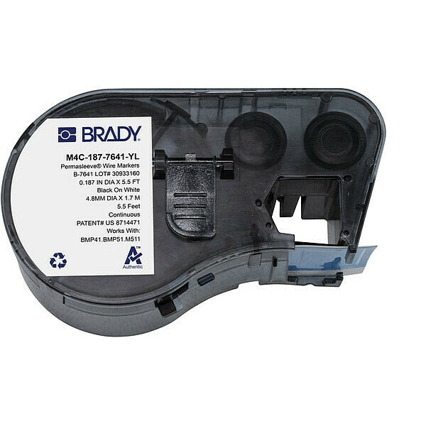 Precut Label Cartridge, Matte, 21/64 in H
