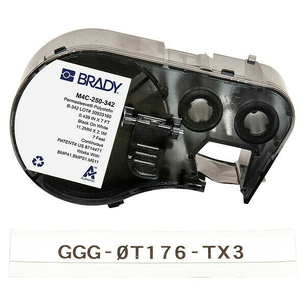 Wire and Cable Label, White, Matte Finish