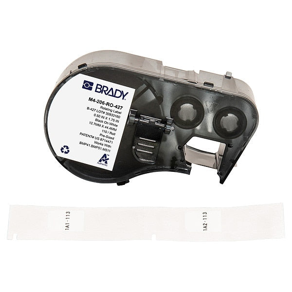 Self-Laminating Label, Matte, 1 3/4 in H