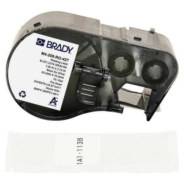 Self-Laminating Label, Matte, 2 3/4 in H