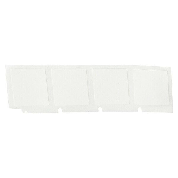 Precut Label Roll Cartridge, Vinyl, White
