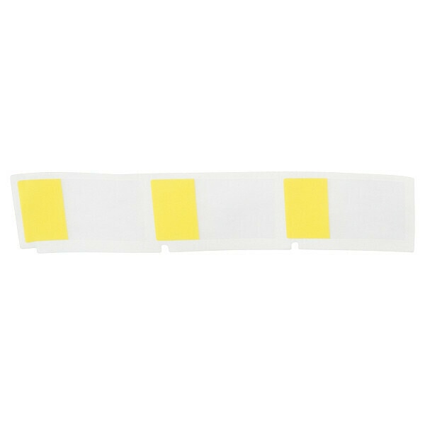 Precut Label Roll Cartridge, Clear/Yellow