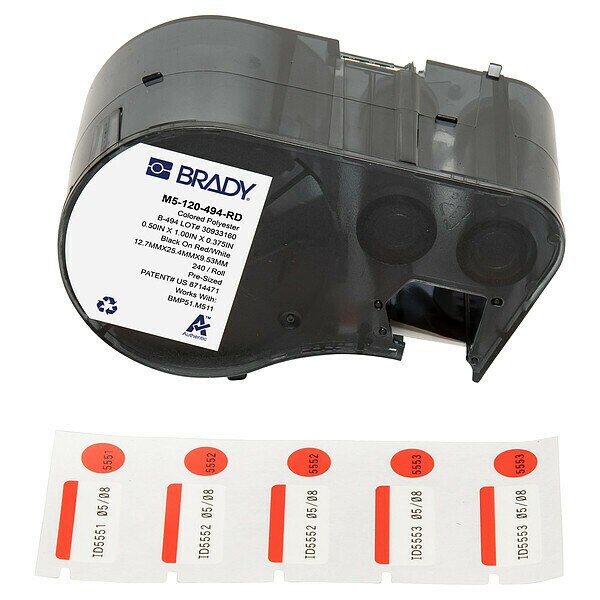 Label and Ribbon Cartridge, Polyester