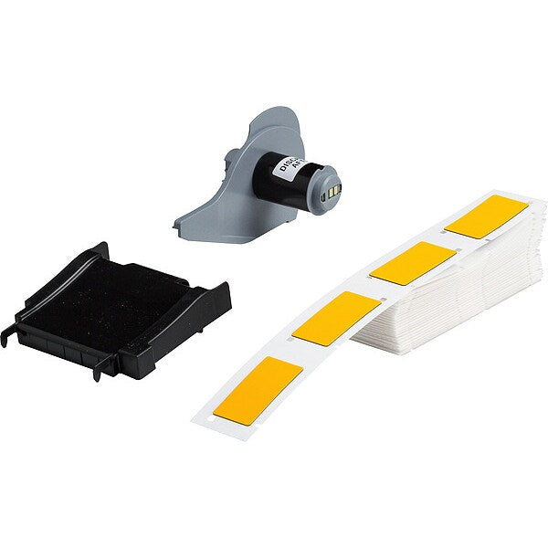 Label, 1 in W, Yellow