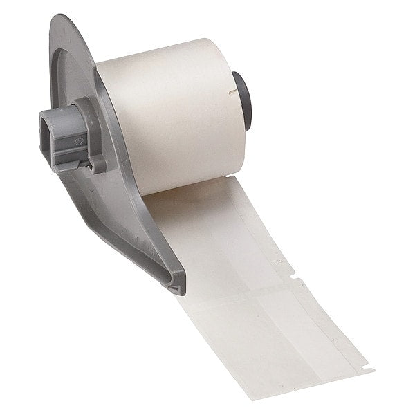 Label, 2 in W, Clear; White