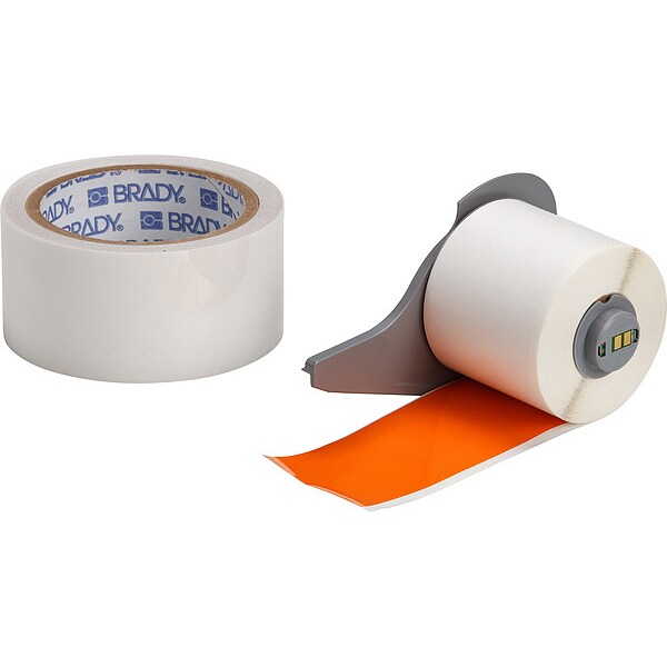 Label, 2 in W, Indoor, Orange