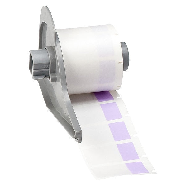 Label, 3/4 in W, Clear; Purple