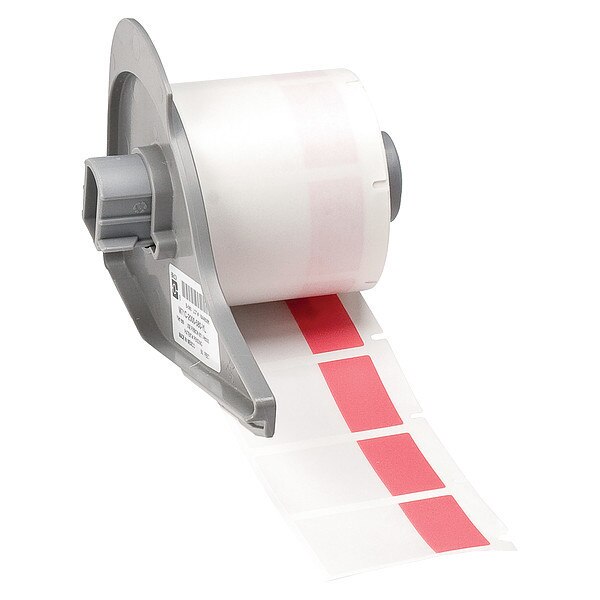 Label, 1 in W, Clear; Red