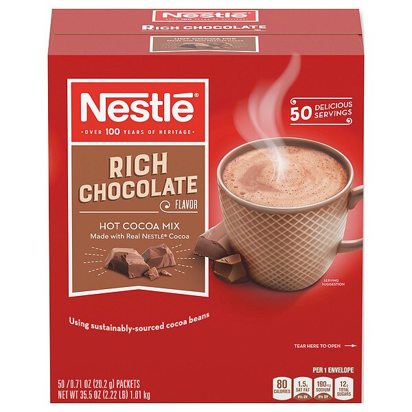 Rich Hot Chocolate Cocoa, 0.71oz., PK300