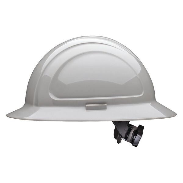 Full Brim Hard Hat, Type 1, Class E, Ratchet (4-Point), Gray