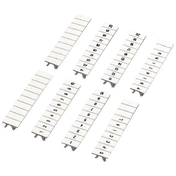 Clip In Marking Strip, Nylon, 10, White