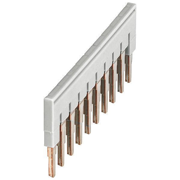 Plug-In Bridge Jumper, Copper, Plastic, Gry