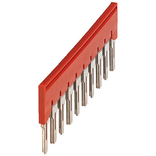 Plug-In Bridge, Copper, Plastic, Red, PK10