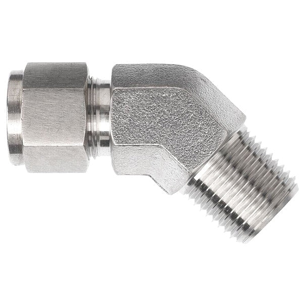 Male NPT 45 Elbow, Gas, N2503