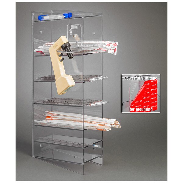 6 Pocket Serological Pipette Holder, PETG