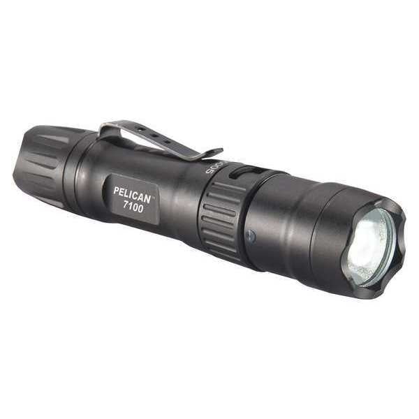 Black Rechargeable Tactical Handheld Flashlight, 695 lm