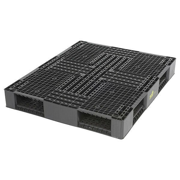 High Density Polyethylene (HDPE) Pallet, 39.125 in L, 46.875 in W, 6 H