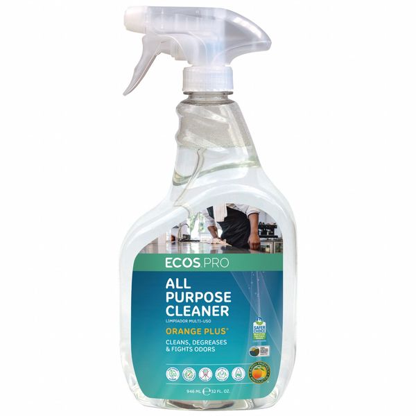 All Purpose Cleaner, Trigger Spray Bottle, Orange, 6 PK