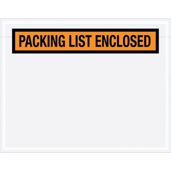 Packing List Envelope, Orange, PK1000