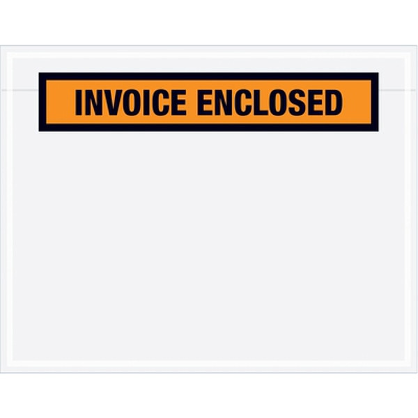 Invoice Envelope, Orange, PK1000
