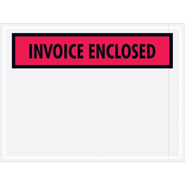 Invoice Envelope, Color Red, PK1000