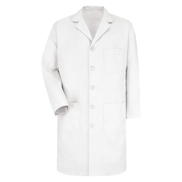 Lab Coat, S, White, 41-1/2 In. L