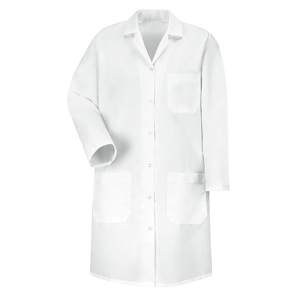 Lab Coat, M, White, 38-1/4 In. L
