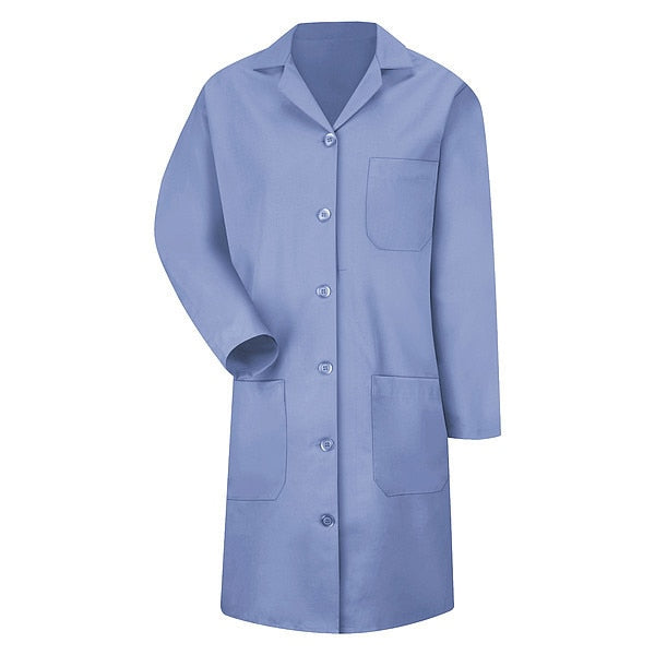 Lab Coat, M, Blue, 38 1/4 In. L