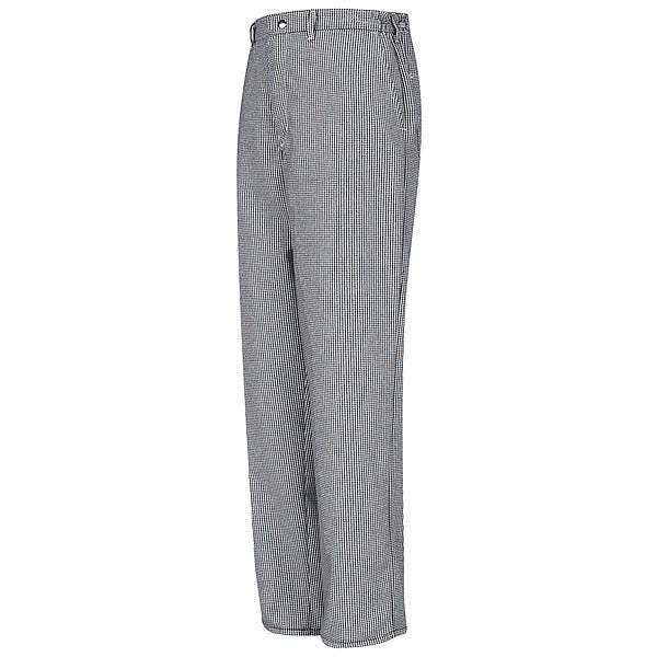 Mns Bk/Wht Chk Cook Pant