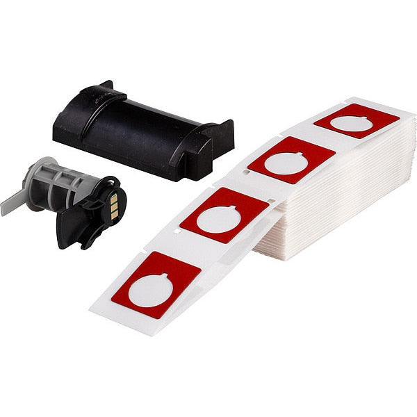 Label, 1 13/64 in W, Red