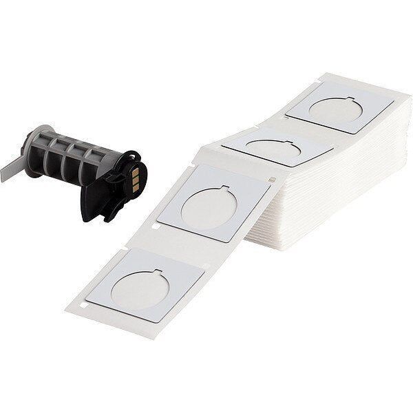 Label, 1 51/64 in W, White