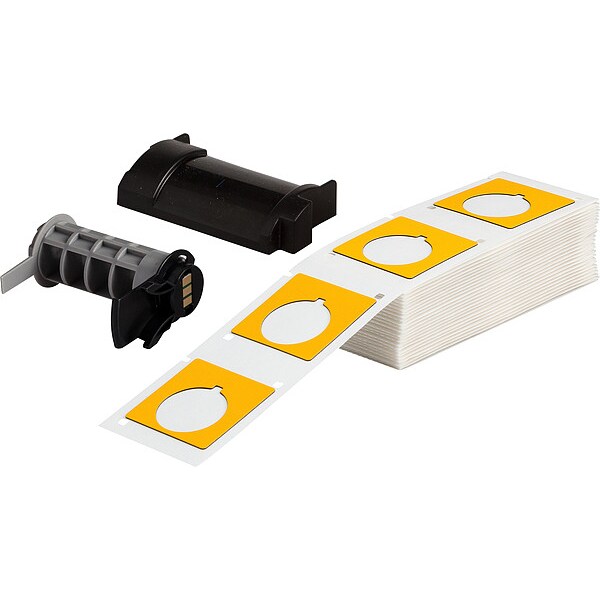 Label, 1 51/64 in W, Yellow