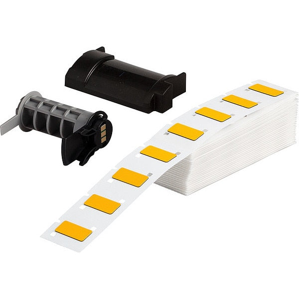 Label, 1 1/16 in W, Yellow