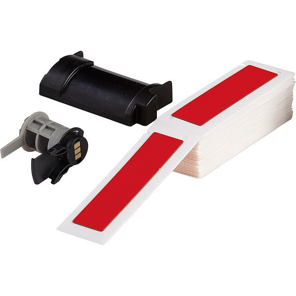 Label, 1 in W, Red
