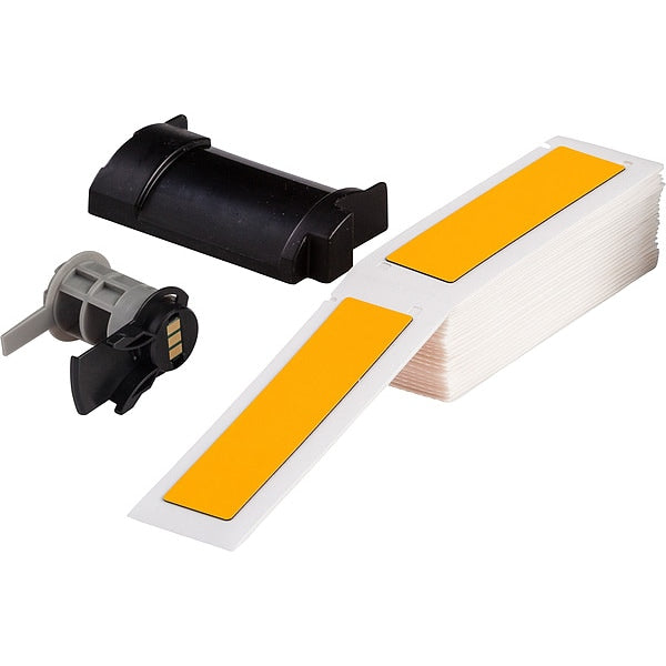 Label, 1 in W, Yellow