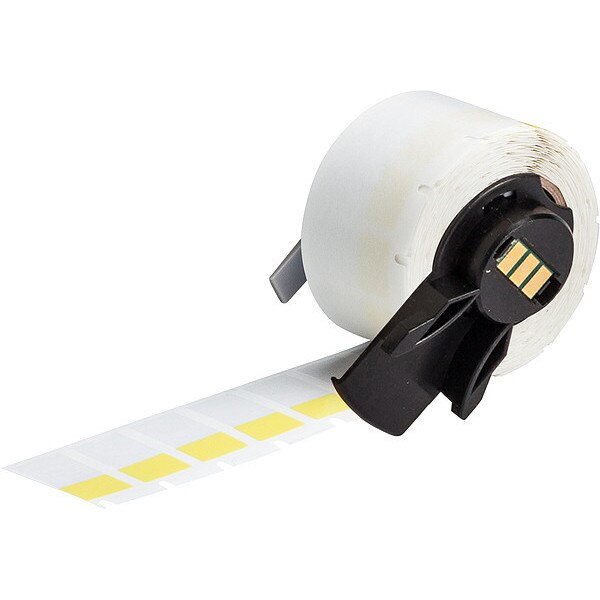 Label, 1/2 in W, Clear; Yellow