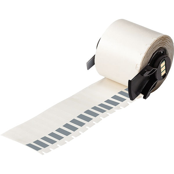 Label, 1/4 in W, Clear; Gray