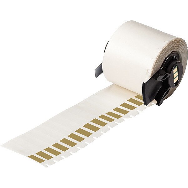 Label, 1/4 in W, Brown; Clear