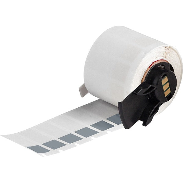 Label, 1/2 in W, Clear; Gray