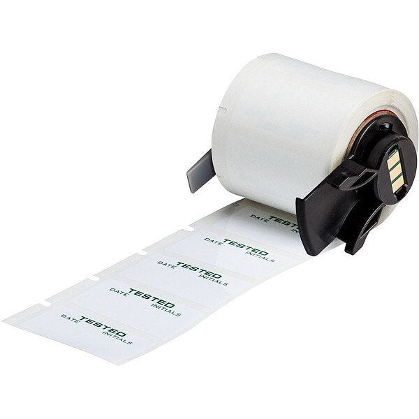 Label, 3/4 in W, Green; White