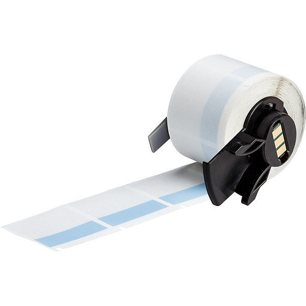 Label, 1 1/2 in W, Blue; Clear